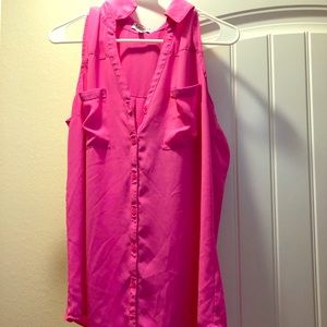 Express hot pink portifino tank